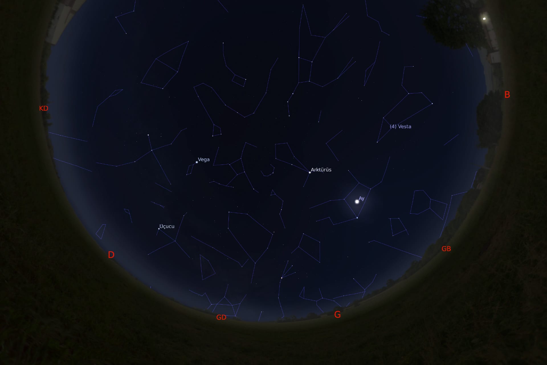 1 Mart 2021 - saat 05:30'daki gökyüzü görüntüsü