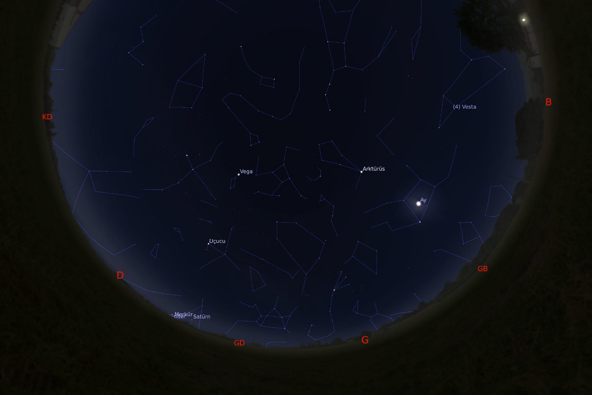 1 Mart 2021 - saat 06:30'daki gökyüzü görüntüsü
