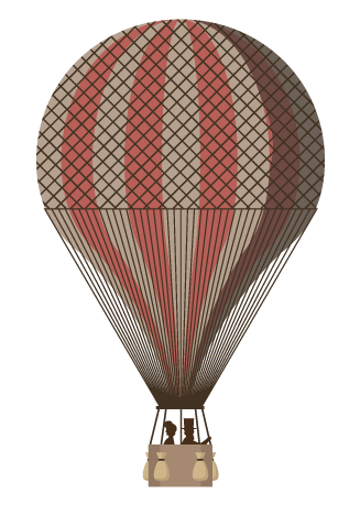 balon Jules Verne'nin Renkli Dünyası