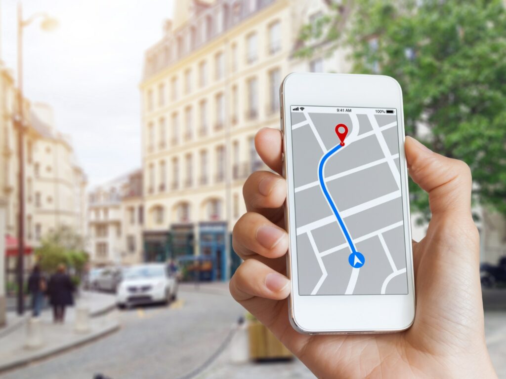smartphone navigasyon Harita Koordinatları