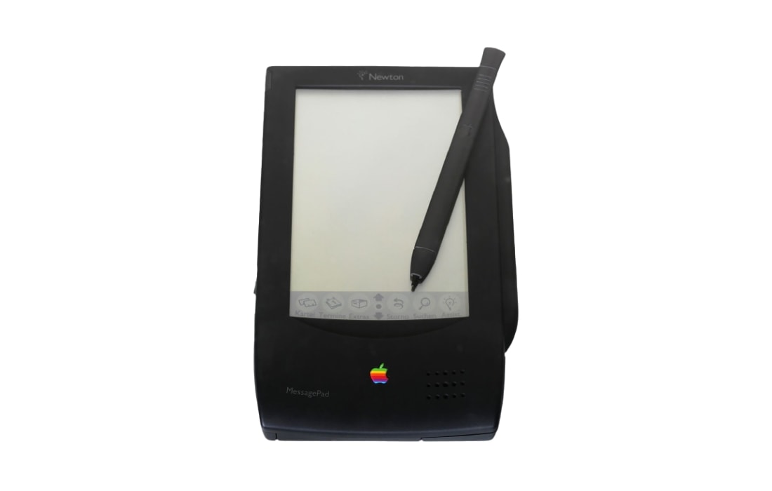 1993’te piyasaya çıkarılan Apple Newton tablet bilgisayar.Görsel kaynağı: Wikipedia (Rama)