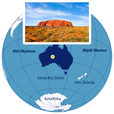 Mobil harita uluru Avustralya
