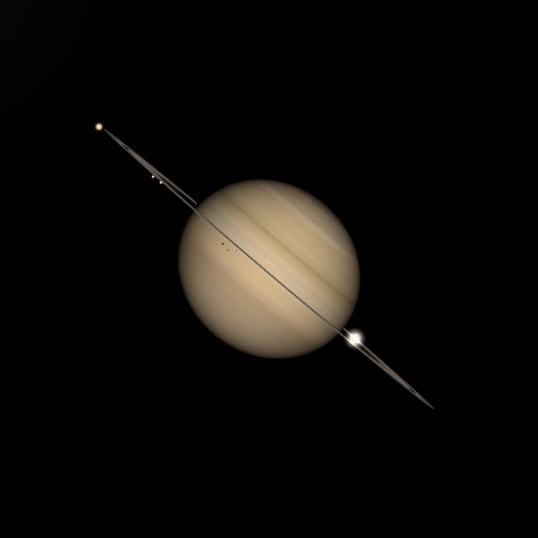 ekim26 ag saturn2025 Satürn’ün Halkaları Geri Döndü!